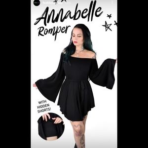 Foxblood Annabelle Bell Sleeve Romper 2x